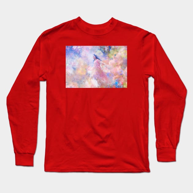 Love Is All Around Me Long Sleeve T-Shirt by Phatpuppy Art